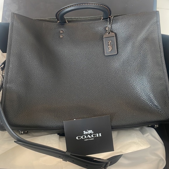 NWT Coach Rogue Brief In Regenerative Leather - Picture 6 of 9